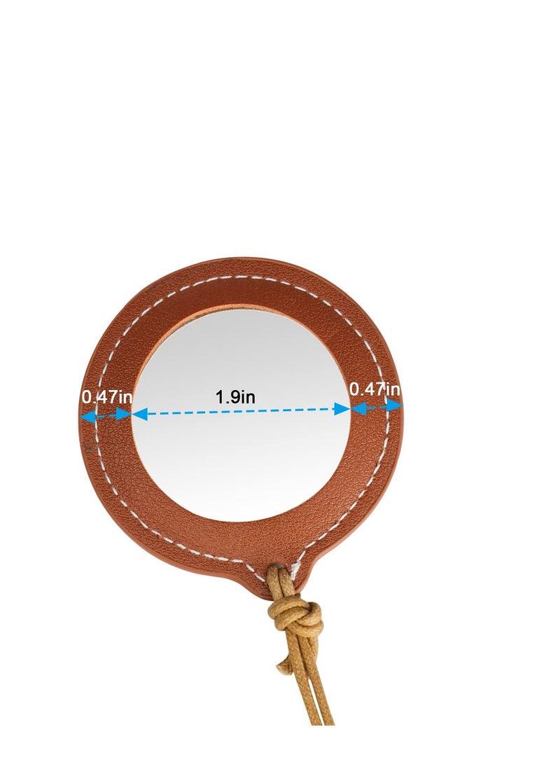 SYOSI 3Pcs Leather Necklace Magnifying Glass, 10X Reading Magnifier for Seniors & Kids, 80MM Magnifying Lens for Book Newspapers Reading,Inspection, Coins, Jewelry, Exploring - Image 3