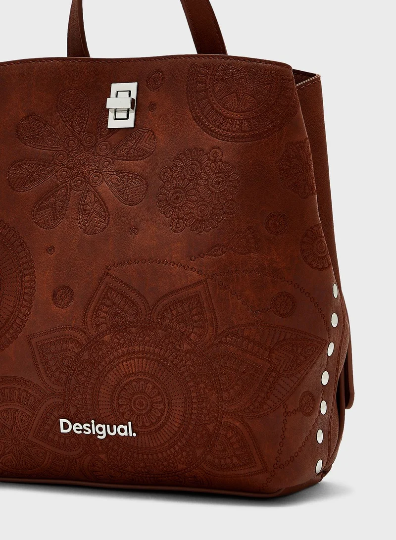 DESIGUAL Top Handle Zip Lock Backpack