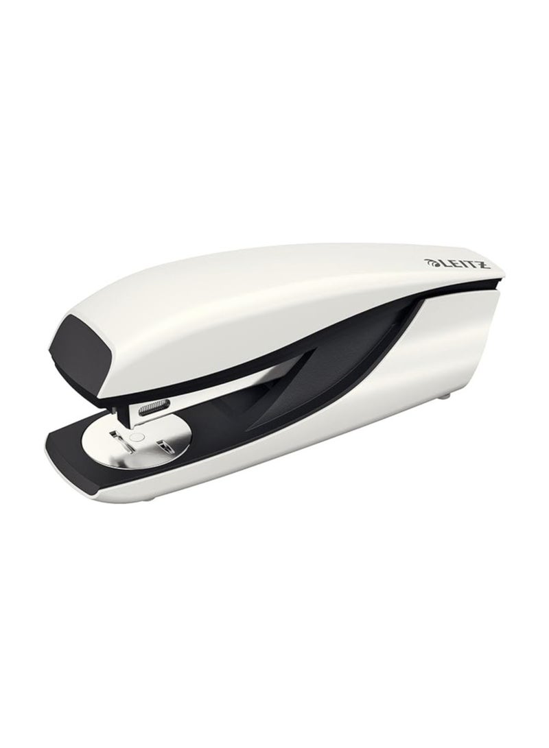 Leitz Stapler, 30 Sheet Capacity, Ergonomic Metal Body, Includes Staples, WOW Range, 5502 - Pearl White - Image 1