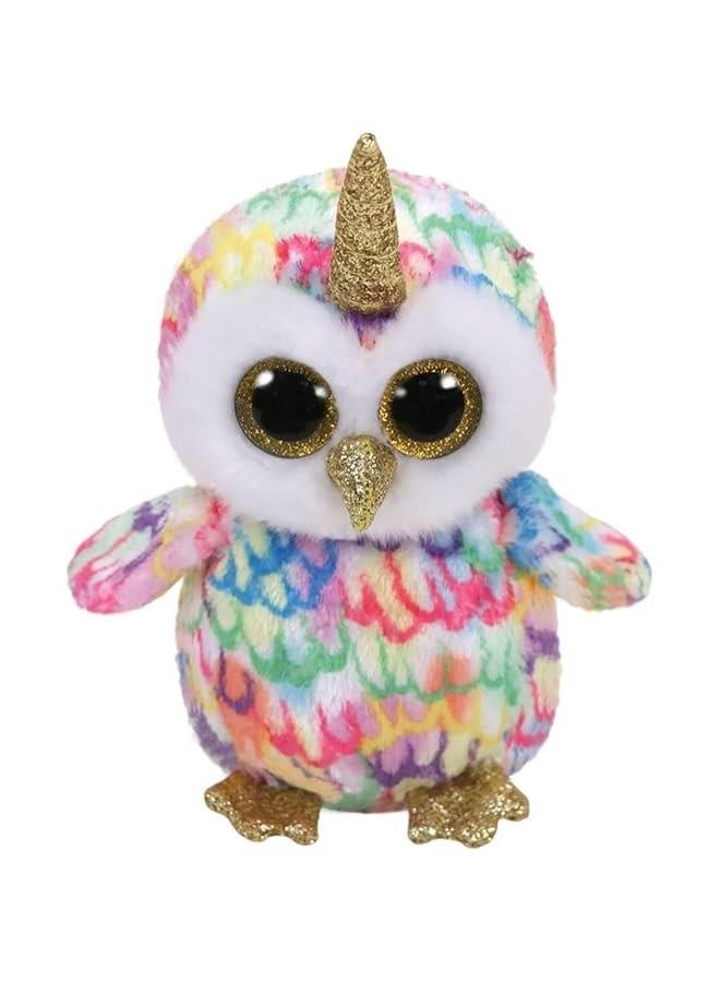Beanie Baby Enchanted Unicorn owl Stuffed Animal Plush Doll (6inch) 