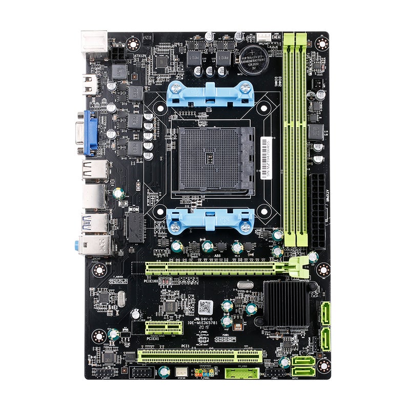 Gaming Motherboard: Black Solid Capacitor Dual Channel DDR3 DIMM - Multiple Phases Power Supply Stable Fast Gaming Experience for High Performance FM2/FM2+ Processor Gaming Builds - Image 1