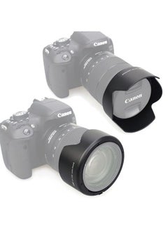 Fotasy JJC Dedicated Bayonet Reversible Lens Hood for Canon EF-S 18-135mm f/3.5-5.6 IS USM & Canon RF 24-105mm F4-7.1 IS STM, Canon 18 135mm 3.5-5.6 IS USM Lense Hood Shade, replacement of CANON EW-73D  - Image 2