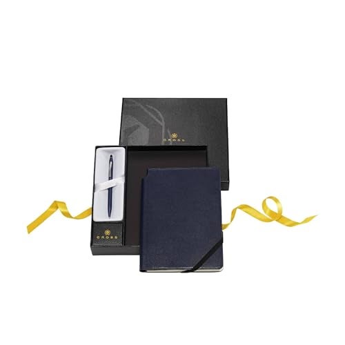 Cross Click Black Lacquer Ballpoint Pen Midnight Blue Journal - Image 1