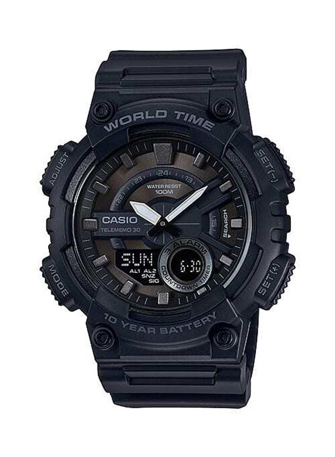 CASIO Rubber Analog Watch AEQ-100W-1BVDF - Image 1