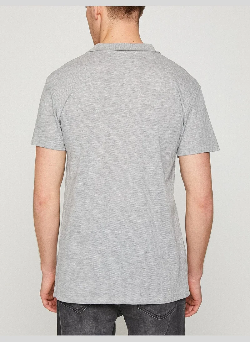 KOTON Polo Neck T-Shirt