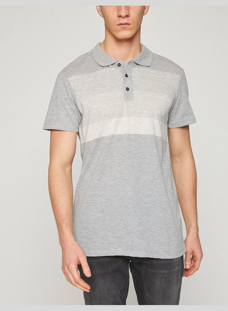 KOTON Polo Neck T-Shirt