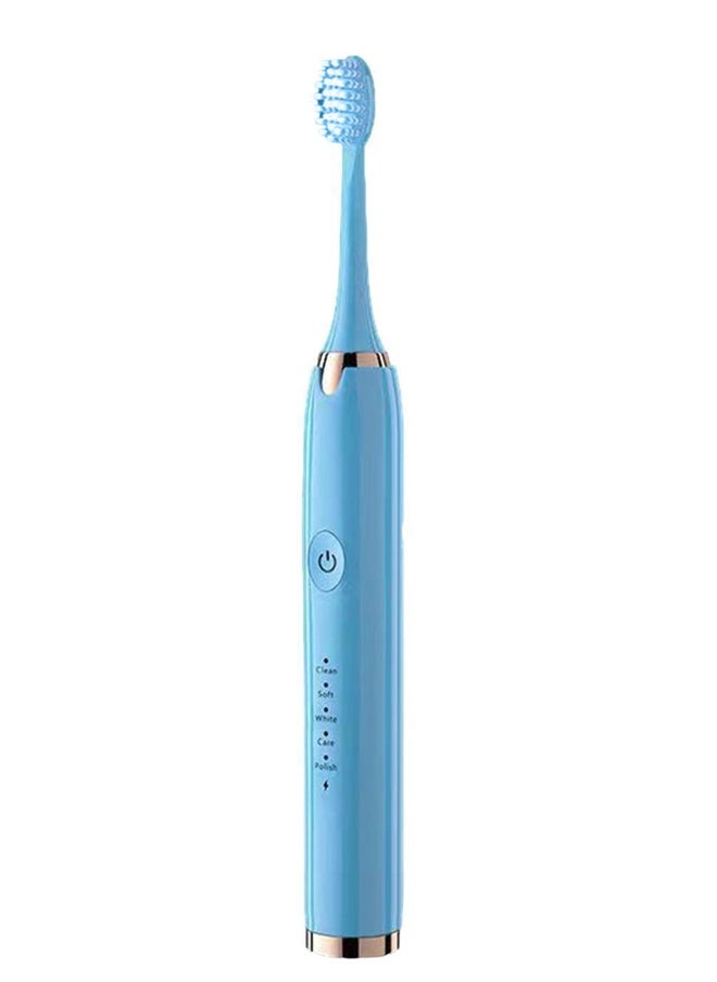 MARGOUN Electric Toothbrush Sonic Toothbrush 5 Modes 37000 RPM with 3x Brush Heads and USB Cable Blue  - Image 4