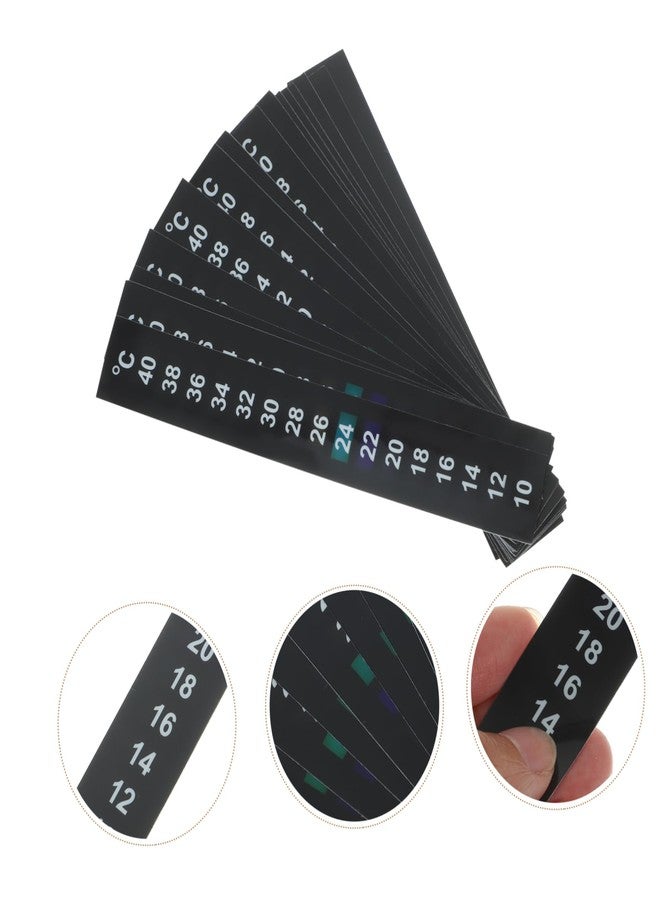 BESPORTBLE Liquid Crystal Thermometer Strip for Indoor Use - 15pcs Color-Changing Adhesive Temperature Measuring Strips for Aquariums and Brews Easy to Read Temperatures Random Color - Image 2