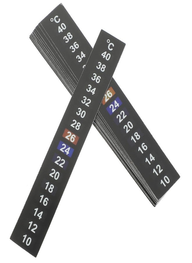 BESPORTBLE Liquid Crystal Thermometer Strip for Indoor Use - 15pcs Color-Changing Adhesive Temperature Measuring Strips for Aquariums and Brews Easy to Read Temperatures Random Color - Image 1