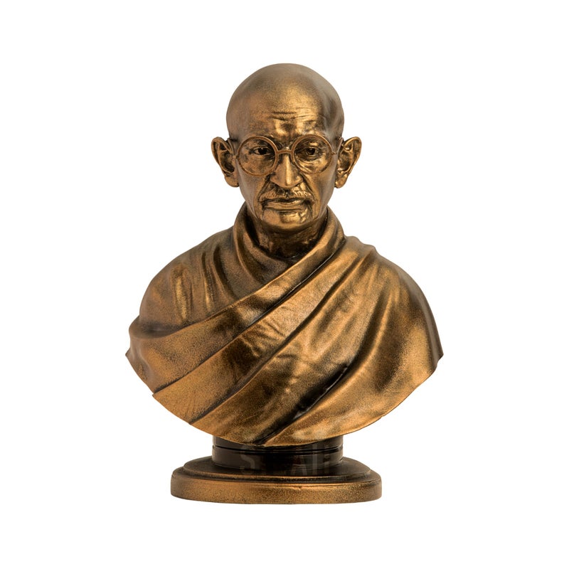 SILAII Mahatma Gandhi Sculpture - 5 INCH, Antique Bronze Colour - Image 3
