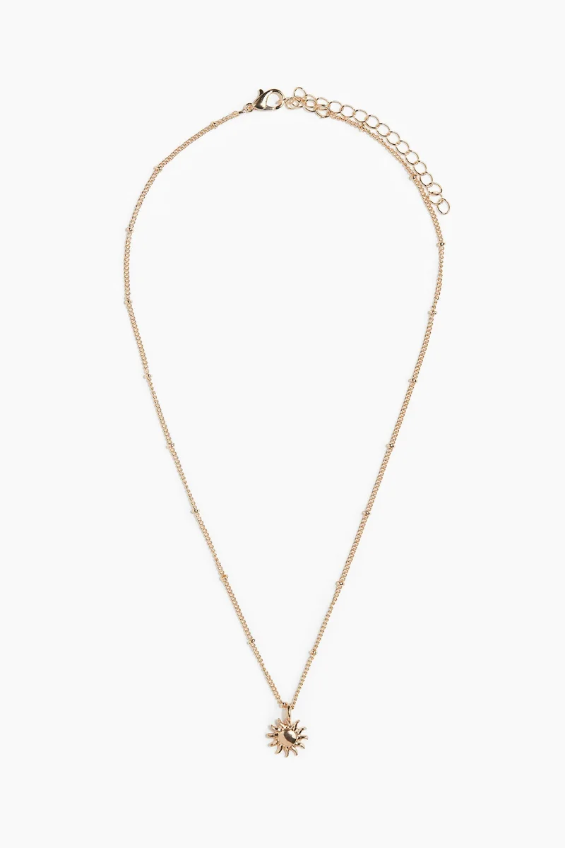 اتش اند ام Sun-pendant necklace