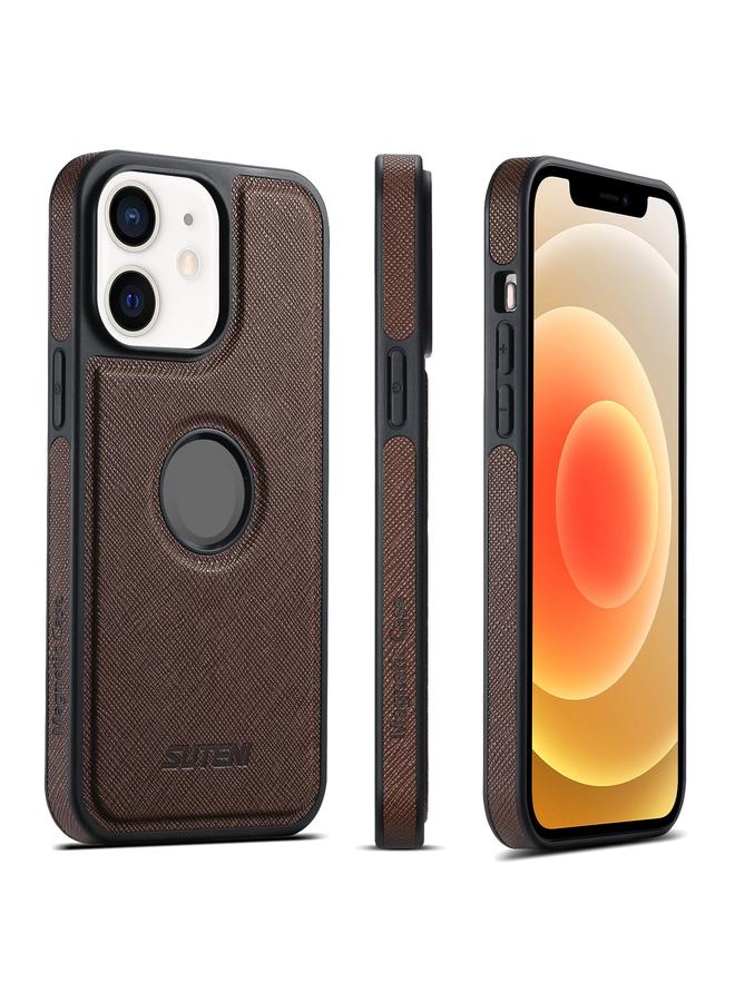 The Bros Case For iPhone 12 G1 Cross Texture MagSafe Phone Case