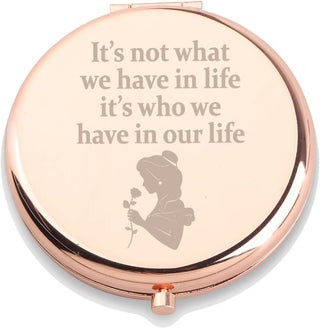 WUSUANED Beauty Fairy Movie Makeup Mirror It’s Not What We Have in Life It’s Who We Have in Our Life Jewelry Beauty Beast Fans Gift Princess Belle Fans Gifts (Belle Princess Mirror) - pzsku/Z722E739805779D7AFD56Z/45/_/1744137883/a5c157a8-48e0-4645-8a00-79169cbaf89d