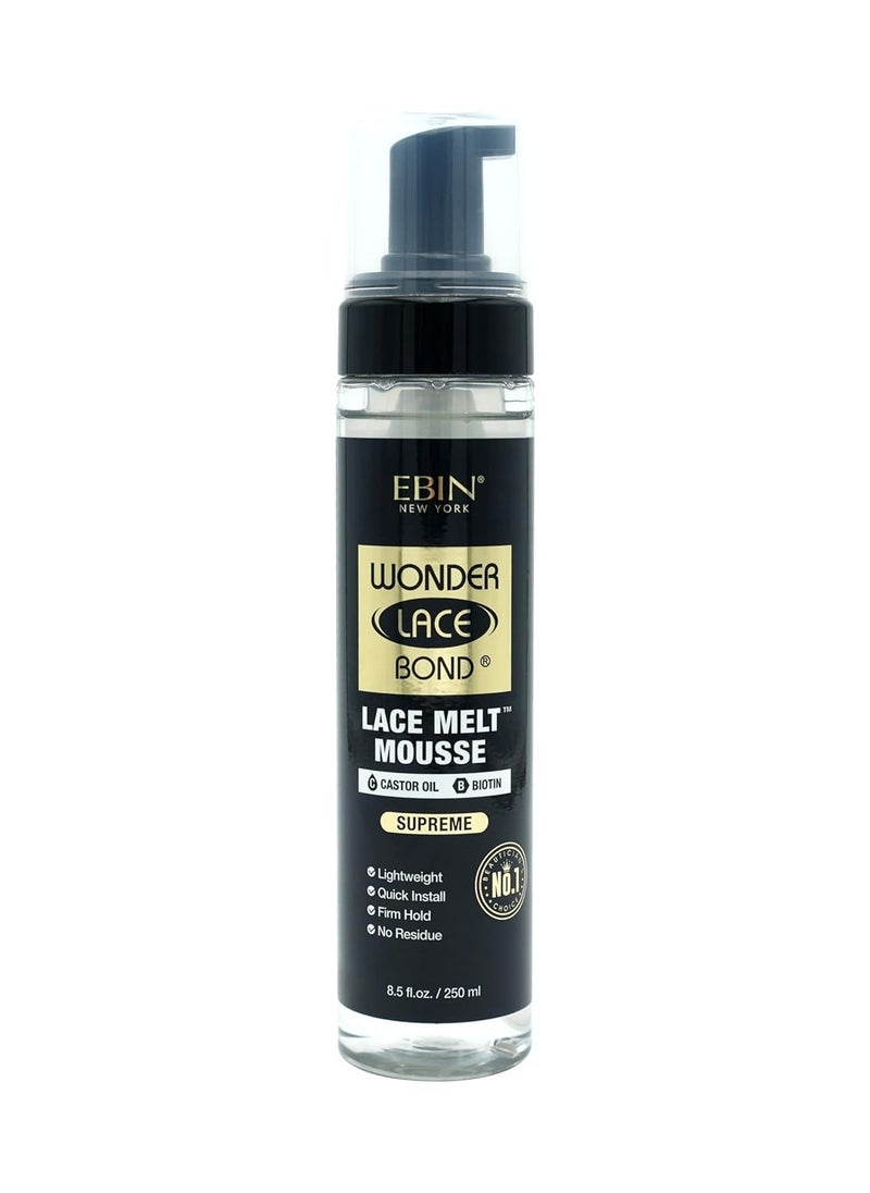 EBIN NEW YORK Melt Mousse - Supreme 8.5 fl.oz./250ml | Biotin + Castor Oil | No Residue, Long Lasting Formula with Protecting Edges, Gives Undetectable and Natural Look  - Image 1