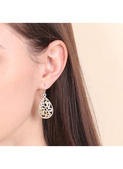 Boho Chic Gold & Silver Two Tone Filigree Tear Drop Dangle Earrings For Women - pzsku/Z722E79A4EC32B16891E4Z/45/_/1733731311/d9dd4cde-407b-47cf-b632-079e86d83ae9