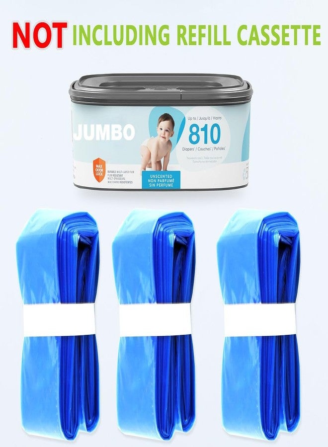 AIMIDODO 3pcs 26FT Compatible with Diaper Genie Pails jumbo Diaper Pail Refills Classic/Compact/Select 810 count - Image 3