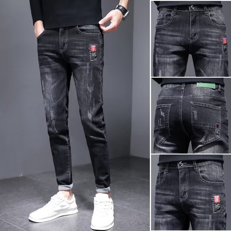 Unisex Classic Denim Jeans Loose Fit Daily Outdoor Wear - Image 1