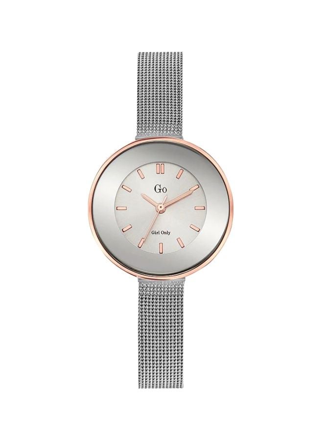 GO Women Water Resistant Analog Watch 695125 - 30 mm - Silver - Image 1
