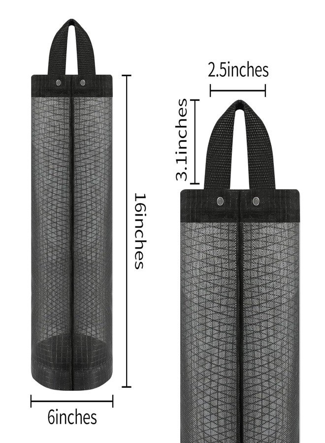 Fastmart Polyester Grocery Bag Holder Plastic Dispenser Foldable Breathable Washable Hanging Mesh Garbage Organizer for Kitchen Plastic Storage (Pack of 2) | 8L x 4W x 18H Centimeters | Multicolor - Image 3