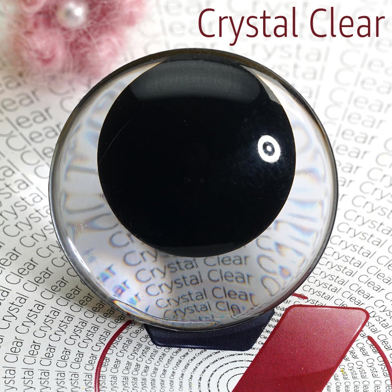SEVENSUN 18mm Sparkling Off-Centered Glitter Safety Eyes, 3D Moon Glitter Eyes with Washers, Doll Making Stuffed Craft Crochet Safety Eyes for Crocheting Amigurumi - Image 4