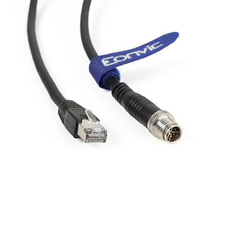 Eonvic Cognex Industrial Ethernet M12 X-Type to RJ45 High-Flex GigE Vision Camera - Image 3