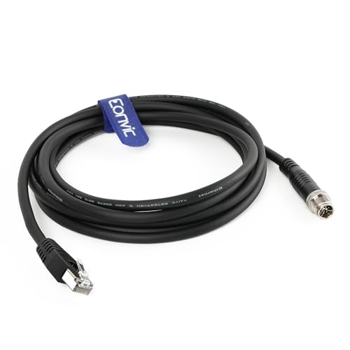 Eonvic Cognex Industrial Ethernet M12 X-Type to RJ45 High-Flex GigE Vision Camera - Image 2