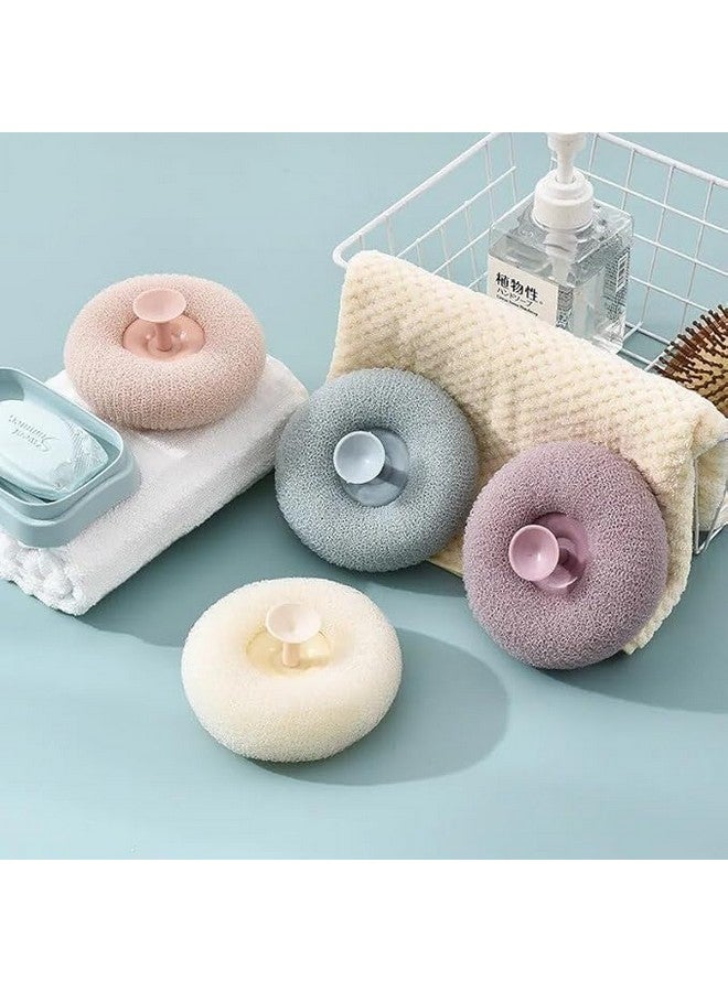 ZURITY ath Sponge Cleaning Brush Super Soft Exfoliating Bath Massage Ultra Body Shower Sucker Flower SpongeSponge Ball with Suction Cup for Women Men. - Image 2