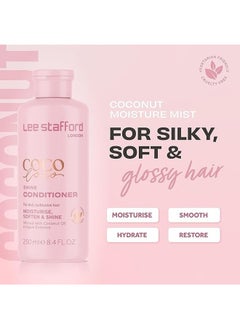 Lee Stafford Lee Stafford London Coco Shine Conditioner, Moisturizes, Softens & Adds Shine For Dull Hair, 250Ml  - Image 2