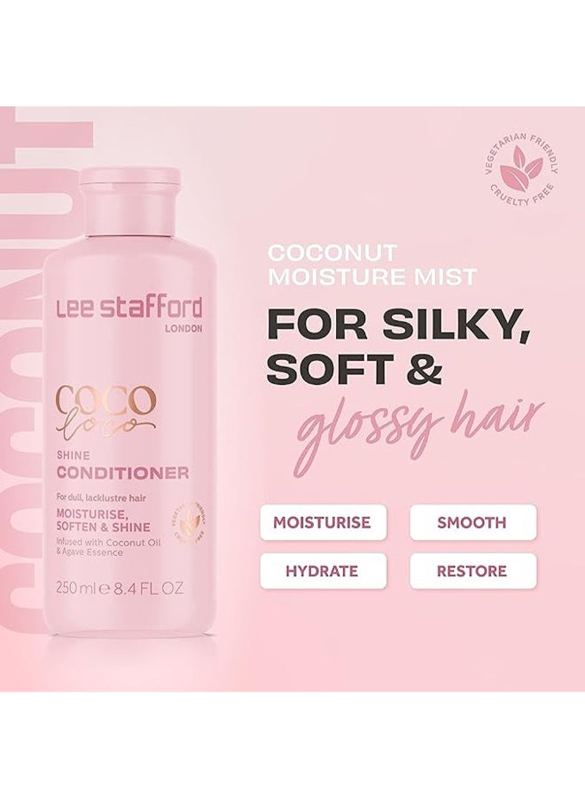 Lee Stafford بلسم لي ستافورد لندن كوكو شاين، يرطب، ينعم ويضيف لمعة للشعر الباهت، 250 مل - Image 2
