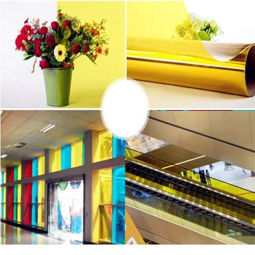 MAKIOTEKO Transparent Window Film, Decorative Window Film Colored Red Window Tint Heat Blocking for Party Wedding Festival Decoration(Customized Size) - Image 4