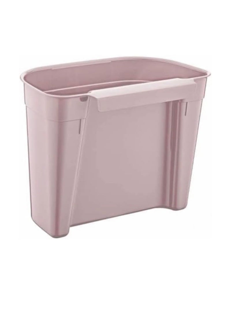 Dunia plastik Hanging Wastebasket for Kitchen Cabinet, Beige Plastic, Opens, 9 Liters - Image 2