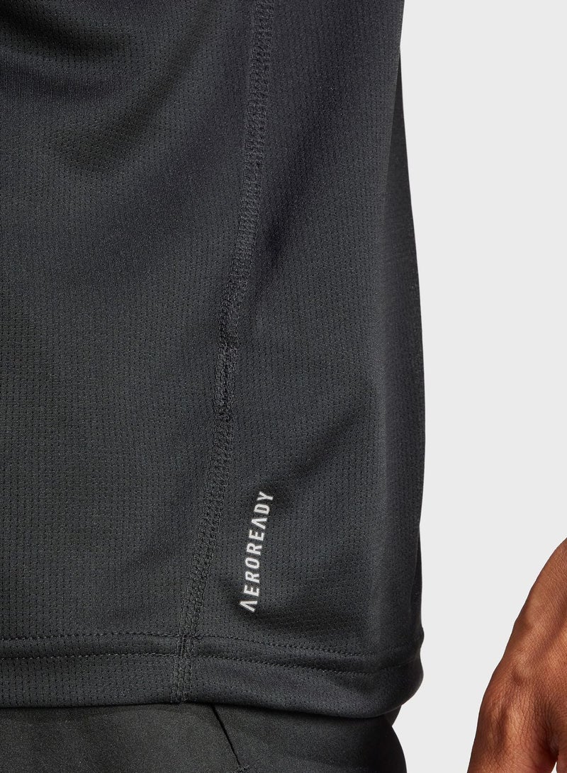 adidas تيشيرت رجالي أسود بأكمام قصيرة - Image 4