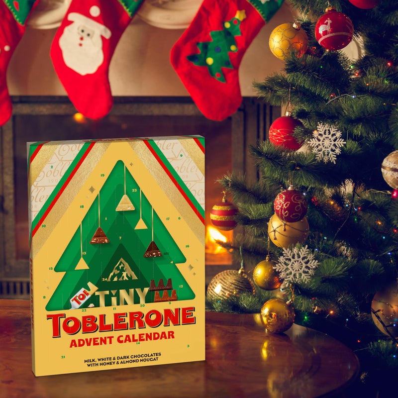 TOBLERONE Tiny Assorted Chocolate Bars, Holiday Advent Calendar, 24 Days - Image 3