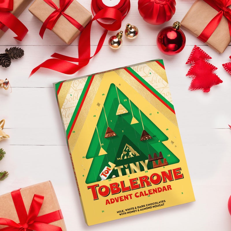 TOBLERONE Tiny Assorted Chocolate Bars, Holiday Advent Calendar, 24 Days - Image 4