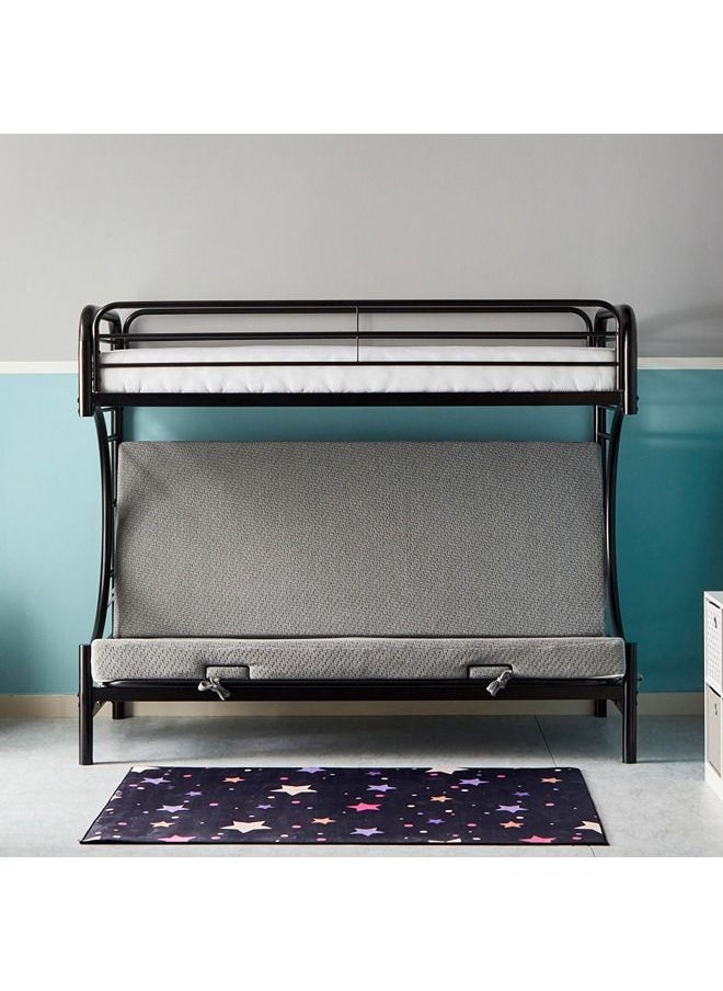 Home Box Urban Single Bunk Bed With Convertible Futon 140x165x190 cm  - Image 3
