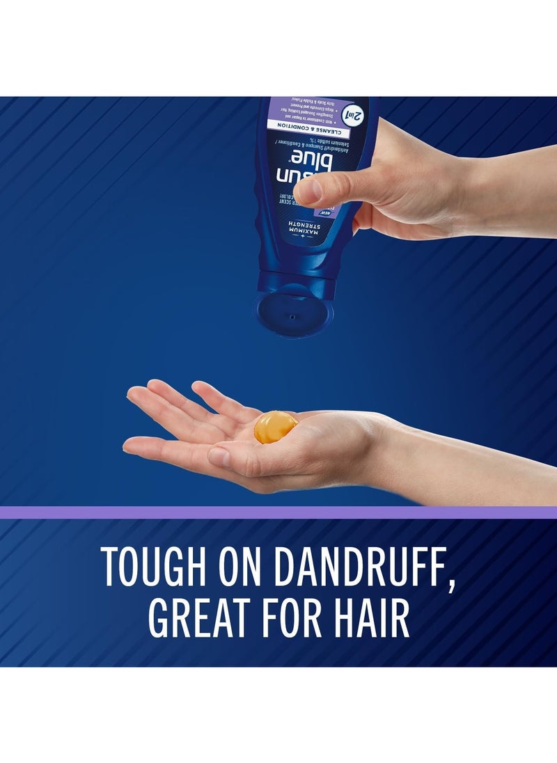 Selsun blue 2-in-1 Anti-dandruff Shampoo & Conditioner, 11 fl. oz., Maximum Strength 2-in-1 Treatment, Selenium Sulfide 1%  - Image 3