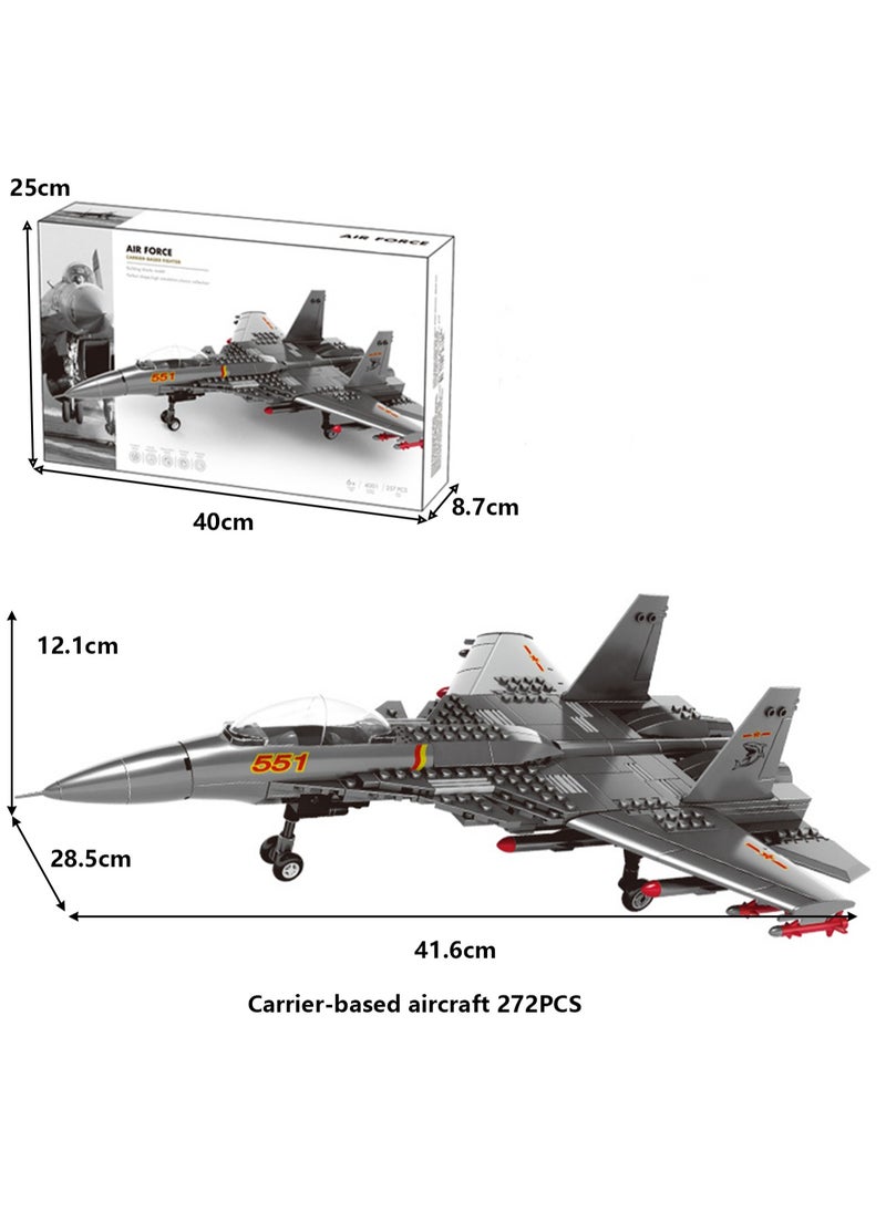 Children's Military Aircraft Model Small Particle Building Block Toy Model(Fighter)  - Image 2