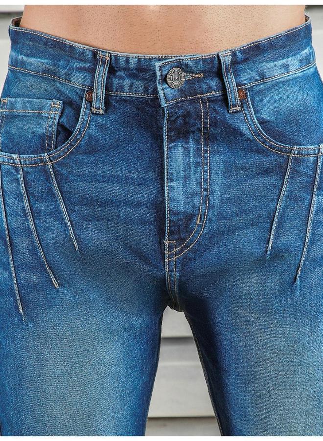 هاي ستار جينز بقصة عادية وخصر متوسط من ستايلي - Image 5