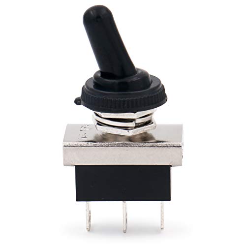 Baomain Car Toggle Switch SPDT ON-ON 3 Pin 2 Position 12V/25A with Waterproof Cover for Auto Car (1) - Image 3