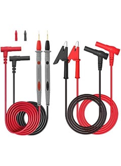 Generic Test Leads for Multimeter,3.3FT Test Lead with Alligator Clips and Gold Plated Test Probe, multimeter Leads Kit, Suitable for Most of Digital Multimeter  - Image 1