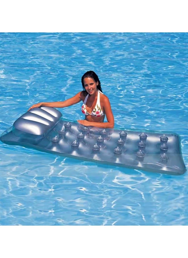 Intex 18-Pocket French Mattress Suntanner Pool Lounger (1.88mx71cm)