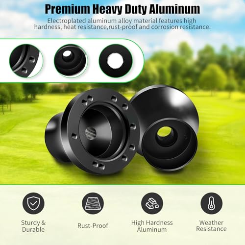 LEAPGOMAX EZGO Steering Wheel Adapter fit EZGO TXT/RXV/Marathon/Medalist Golf Carts Steering Wheel Adapter Golf Cart Accessories(Black) - Image 4