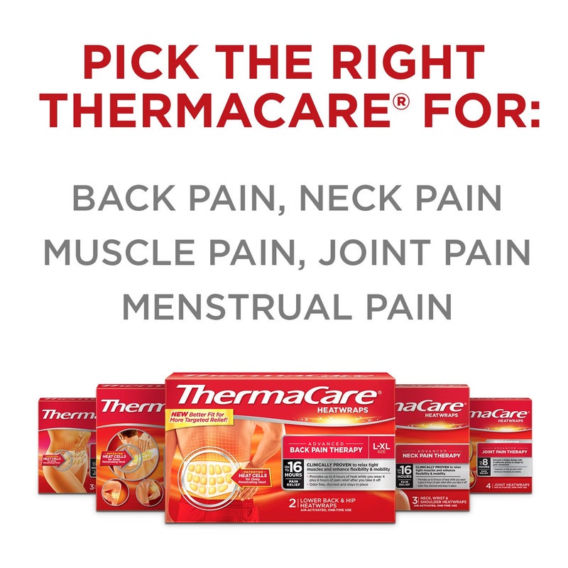 ThermaCare Portable Heating Pad, Neck and Shoulder Rain Relief Patches, Multi-Purpose Heat Wraps, 3 Count - Image 4