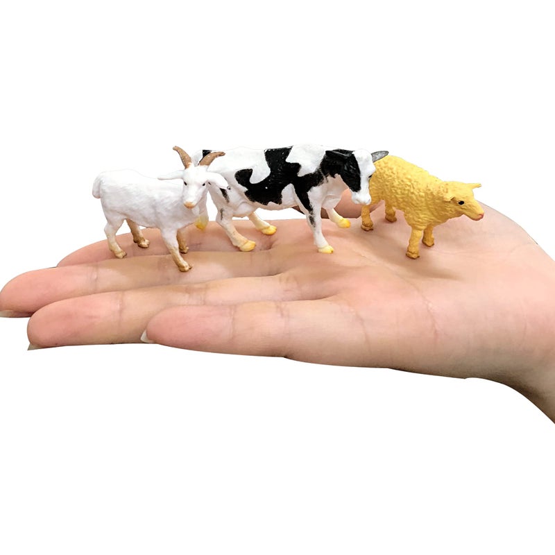 PPXMEEUDC 24 Mini Farm Animal Figurines Realistic Figures Educational Toys for Toddlers Cake Toppers Scene Decorations - Image 5