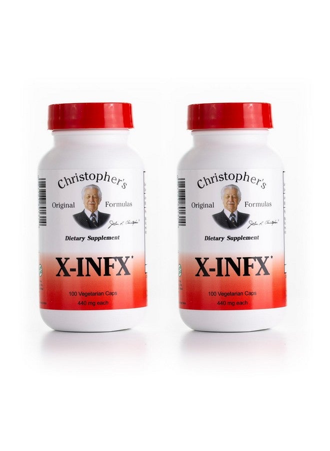 Christopher's Original Formulas X-INFX Formula, Natural Immune Support, 2 Pack, 100 Caps Each - Image 1