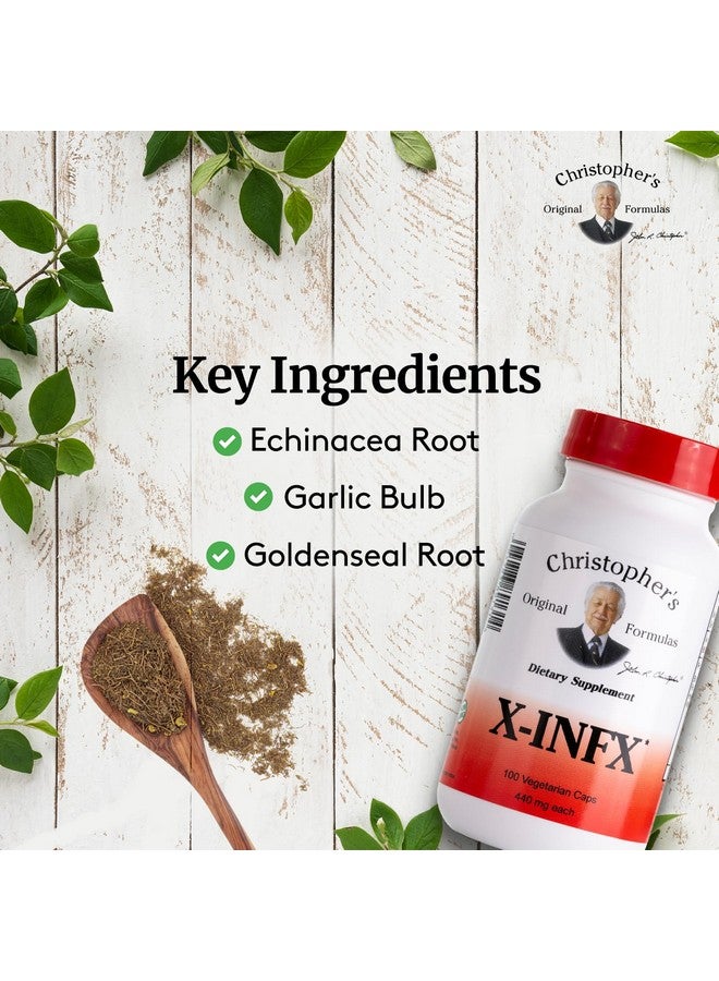 Christopher's Original Formulas X-INFX Formula, Natural Immune Support, 2 Pack, 100 Caps Each - Image 3