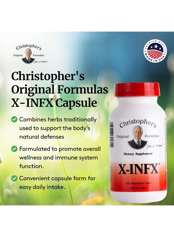 Christopher's Original Formulas X-INFX Formula, Natural Immune Support, 2 Pack, 100 Caps Each - Image 4