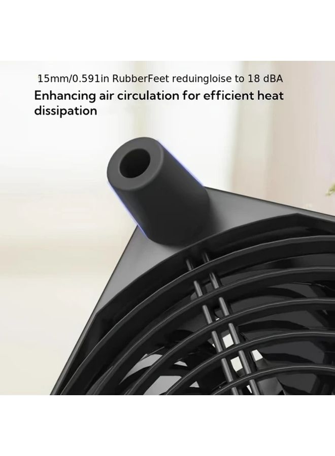 Dual 4 72 Inch Cooling Fans with Dual Sided Iron Mesh for Router Server Cabinet PC - Image 3