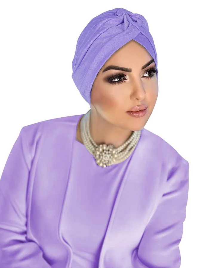 Take Two Purple Plain Turban Hijab