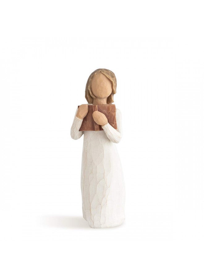 Willow Tree Willow Tree Love of Learning, Open Books, Open Minds, A Gift for Graduates, Students, Teachers, Caregivers, to Celebrate Special Accomplishments and Milestones, Sculpted Hand-Painted Figure - Image 1